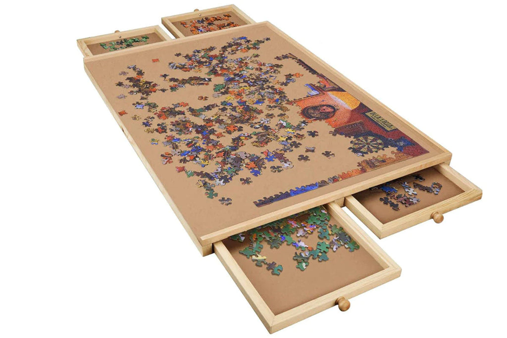 1000 Piece Puzzle Board with lazy susan turntable
