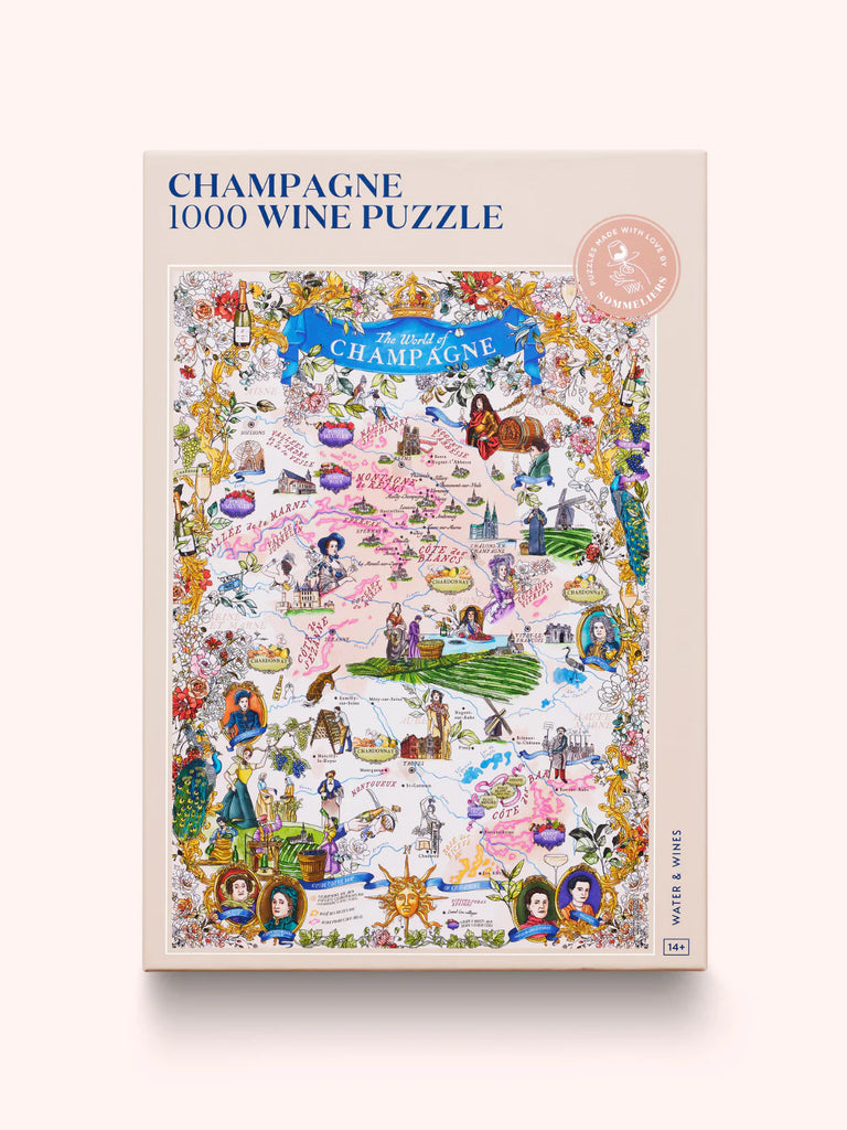 Water & Wine 1000 Piece Puzzle - Champagne