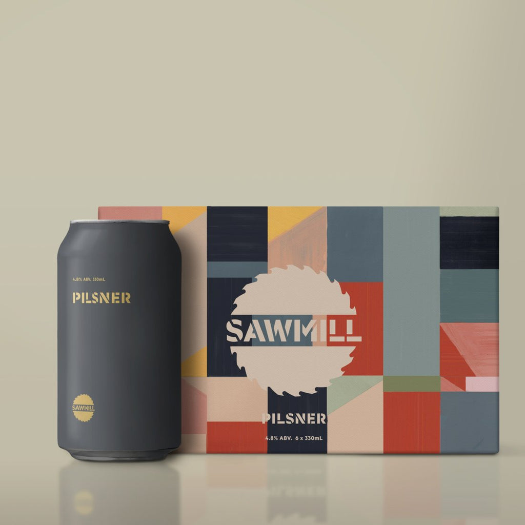 Sawmill Pilsner, 6 pack 330ml cans