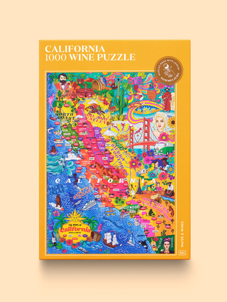 Water & Wine 1000 Piece Puzzle - California