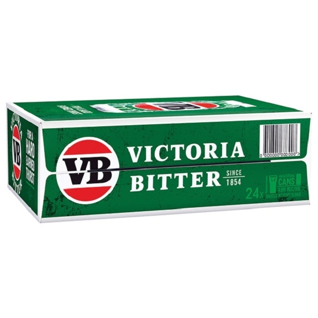 Victoria Bitter 4 x 6 pack cans 375ml