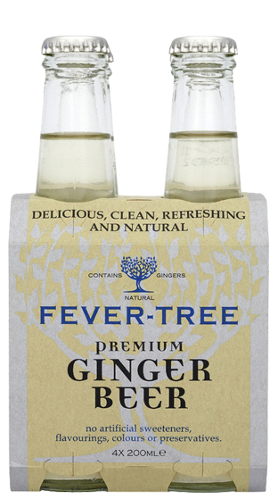 Fever-Tree Premium Ginger Beer, 4 pack 200ml