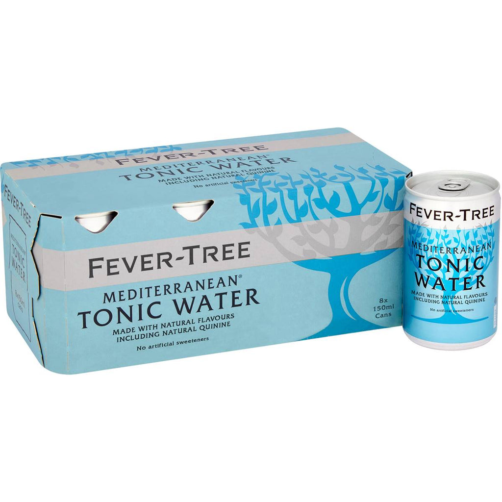 Fever-Tree Mediterranean Tonic water, 8 pack 150ml cans