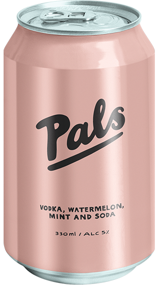 Pals 10 pack cans - vodka, peach, passionfruit and soda