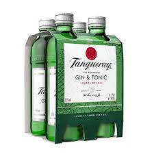 Tanqueray Gin & Tonic, 4 x 275ml bottles